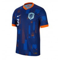 Camisa de Futebol Holanda Matthijs de Ligt #3 Equipamento Secundário Europeu 2024 Manga Curta